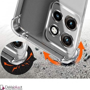Silikoninis - Anti shock dėklas - su kameros apsauga - skaidrus (Motorola Moto G15 Power/G15/G17 Power/G17) Silikoninis - Anti shock dėklas - su kameros apsauga - skaidrus (Motorola Moto G15 Power/G15/G17 Power/G17)